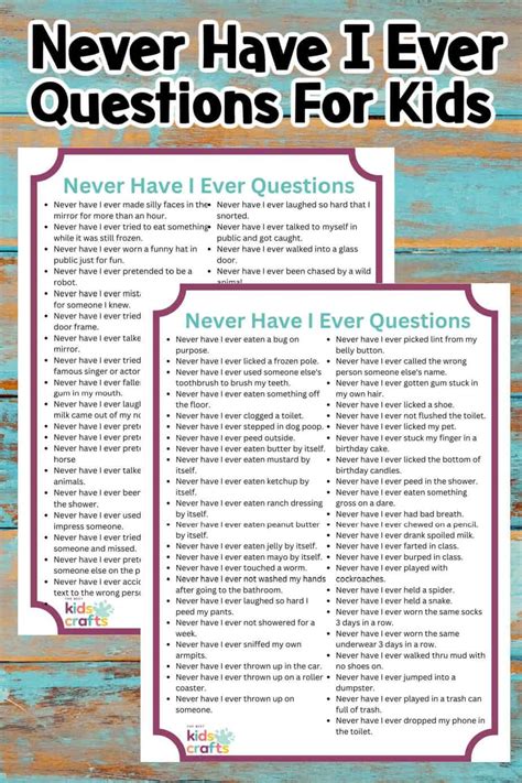 200+ Questions for Never Have I Ever: Fun, Spicy,。